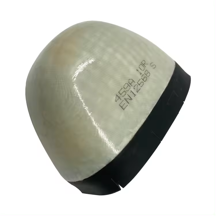 Glass fiber toe caps with anti smash safety shoes